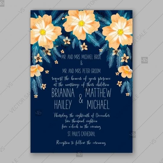 Свадьба - Pink Peony wedding invitation template design floral watercolor