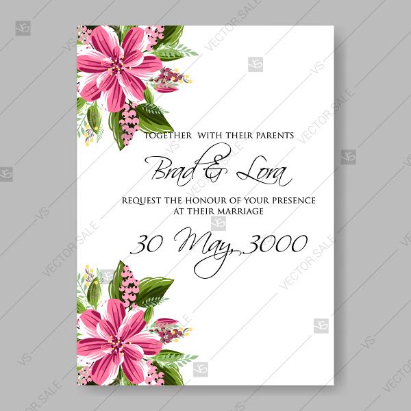 Wedding - Chrysanthemum vector banner floral decor for wedding invitation