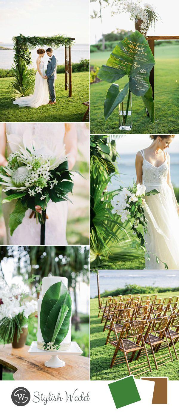 Hochzeit - 9 Greenery Inspired Wedding Colors That You Can’t Miss In 2017