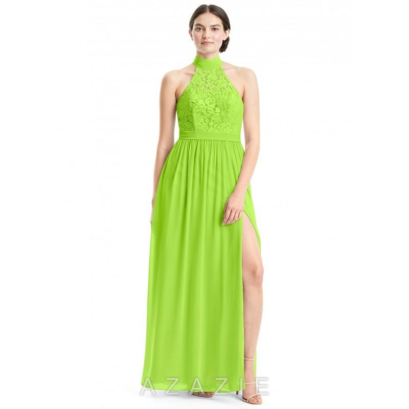 Hochzeit - Lime_green Azazie Emilia - Simple Bridesmaid Dresses & Easy Wedding Dresses