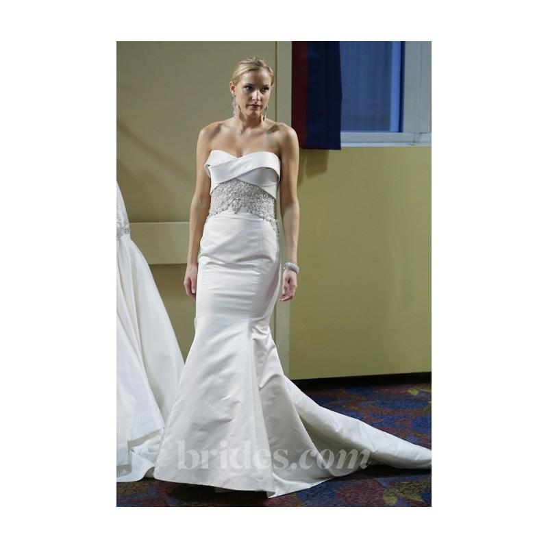 زفاف - Simone Carvalli - Spring 2013 - Strapless Satin Mermaid Wedding Dress - Stunning Cheap Wedding Dresses