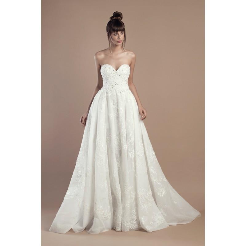 Свадьба - Tony Ward 2018 Ariana Sweet Lace Ivory Beading Chapel Train Ball Gown Sweetheart Sleeveless Bridal Dress - Crazy Sale Bridal Dresses