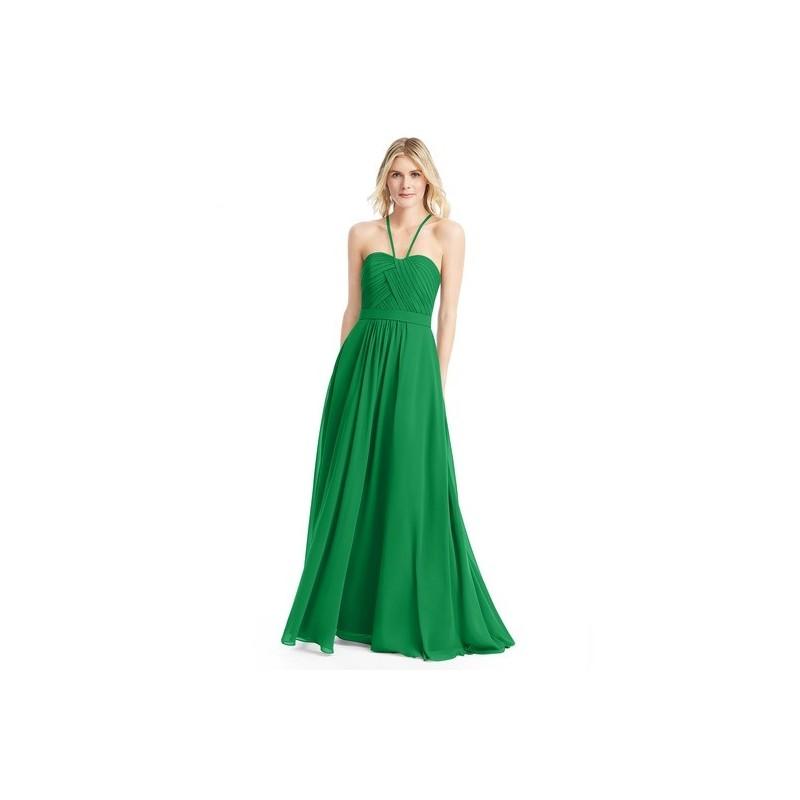 Mariage - Emerald Azazie Felicity - Back Zip Chiffon Floor Length Sweetheart Dress - Charming Bridesmaids Store