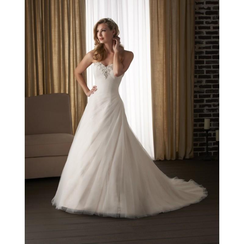 Wedding - Bonny Classic 327 Simple A-Line Wedding Dress - Crazy Sale Bridal Dresses