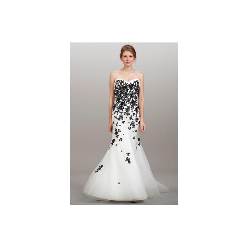 زفاف - Liancarlo SP14 Dress 10 - Liancarlo Fit and Flare Sweetheart White Spring 2014 Full Length - Rolierosie One Wedding Store