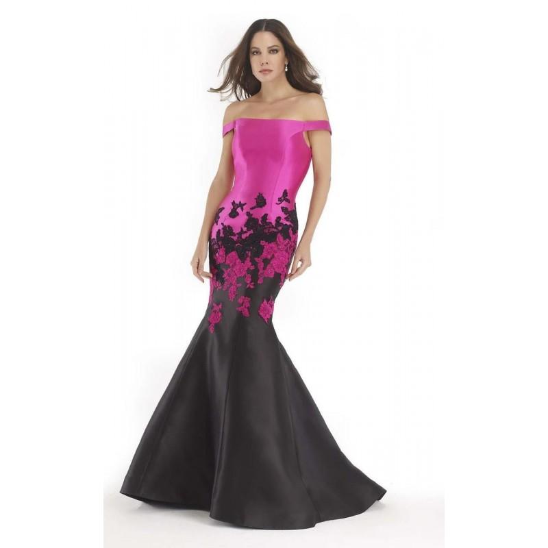 Mariage - Morrell Maxie - 15644 Off The Shoulder Lace Mermaid Gown - Designer Party Dress & Formal Gown