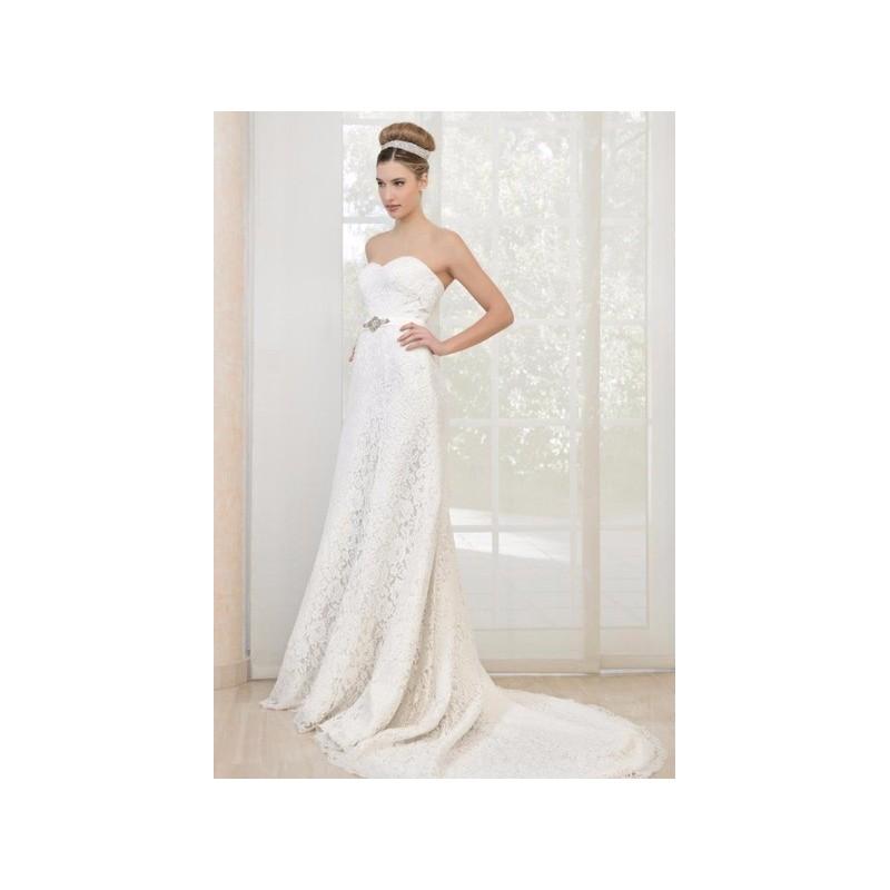 Свадьба - X&M Collection Modelo 5721 2016 Evasé Palabra de honor - Tienda nupcial con estilo del cordón