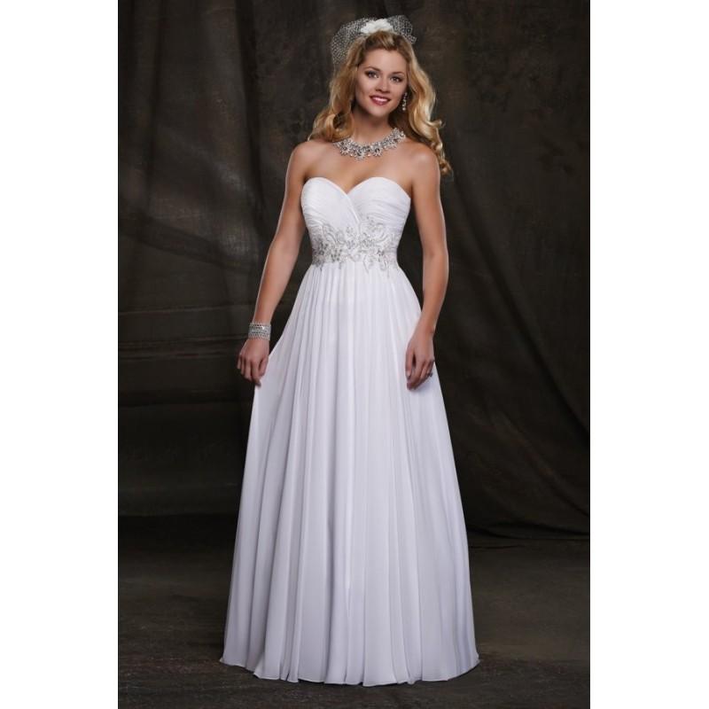 Свадьба - Style 2503 by Mary’s Bridal – Informals - A-line Sleeveless Chiffon Sweetheart Floor length Dress - 2018 Unique Wedding Shop