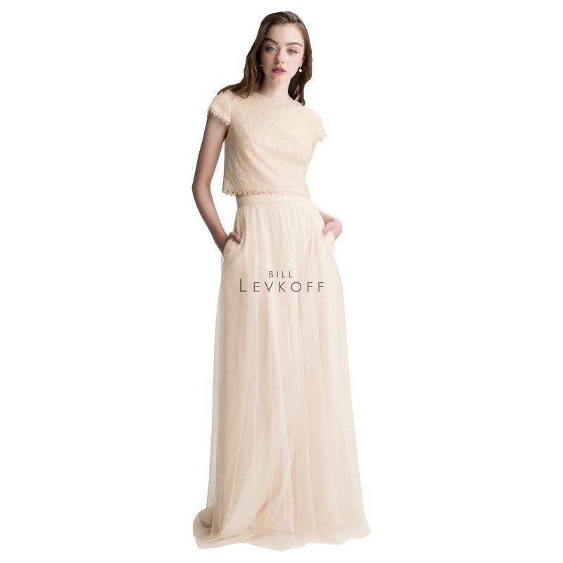 Свадьба - Bill Levkoff 1425 Two-Piece Sequin Net Floor Length Bridesmaid Dress - Crazy Sale Bridal Dresses