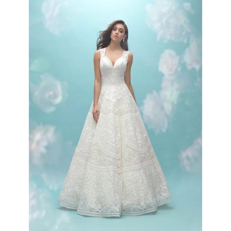 Hochzeit - Allure Bridals 9457 Tank Lace A-Line Wedding Dress - Crazy Sale Bridal Dresses