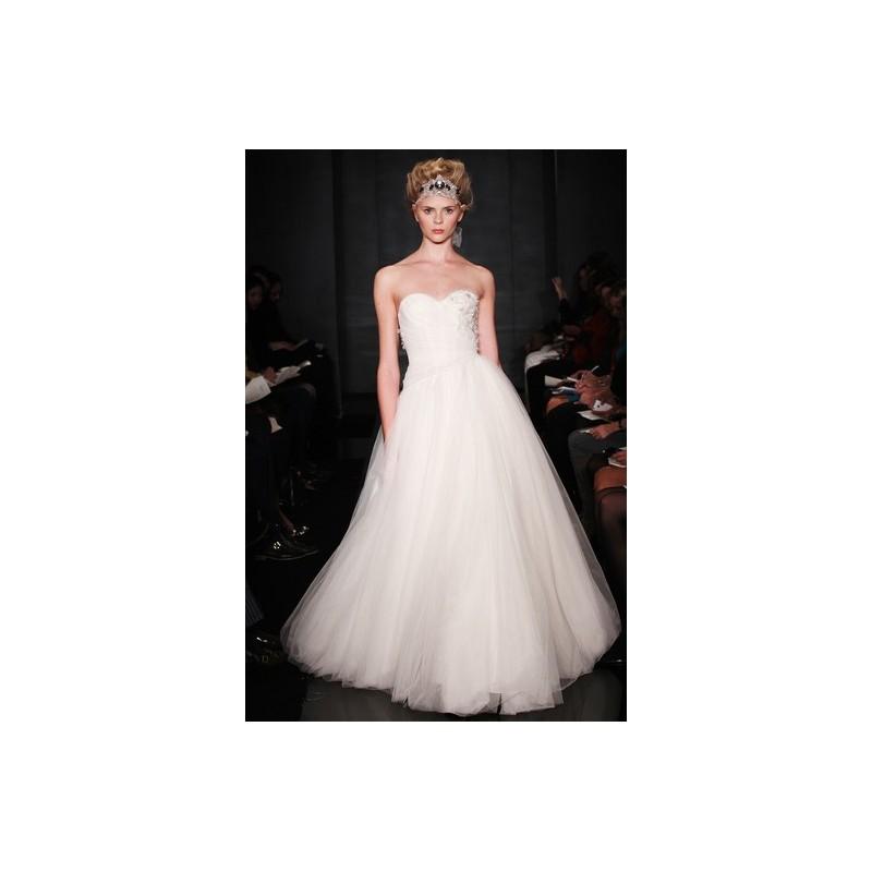 Hochzeit - Reem Acra 4633 - Sweetheart Fall 2012 A-Line Reem Acra Full Length Ivory - Rolierosie One Wedding Store