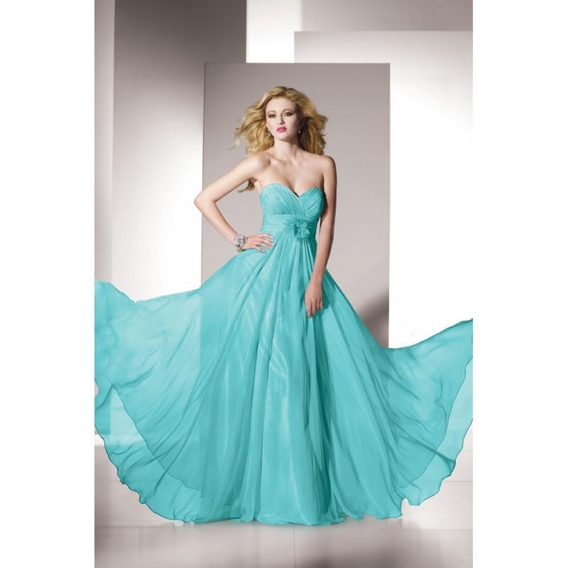 زفاف - Alyce Paris B'Dazzle - 35418 Rosette Accented Empire Gown - Designer Party Dress & Formal Gown