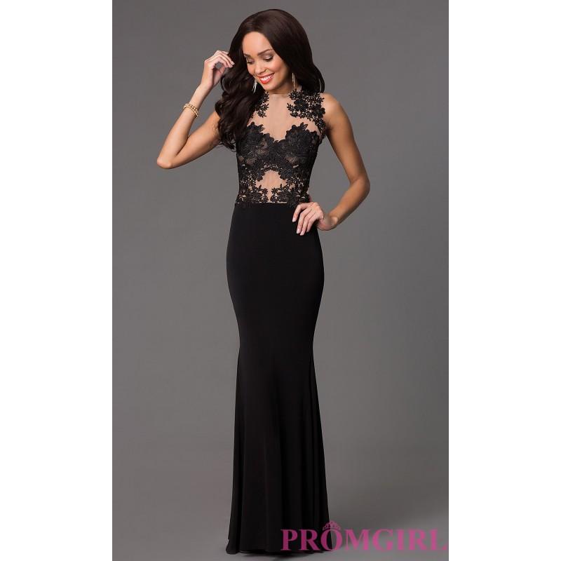 زفاف - Sleeveless Evening Gown with Lace Bodice - Brand Prom Dresses