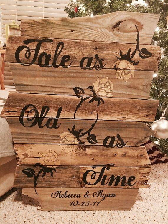 Hochzeit - Tale As Old As Time Sign (small)