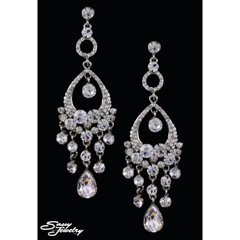 Wedding - Sassy South Jewelry FJ4191E1S Sassy South Jewelry - Earings - Rich Your Wedding Day