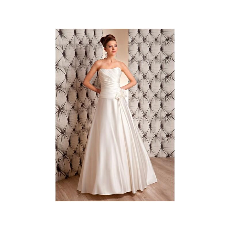 Hochzeit - Vestido de novia de OreaSposa Modelo L659 - 2014 Evasé Palabra de honor Vestido - Tienda nupcial con estilo del cordón