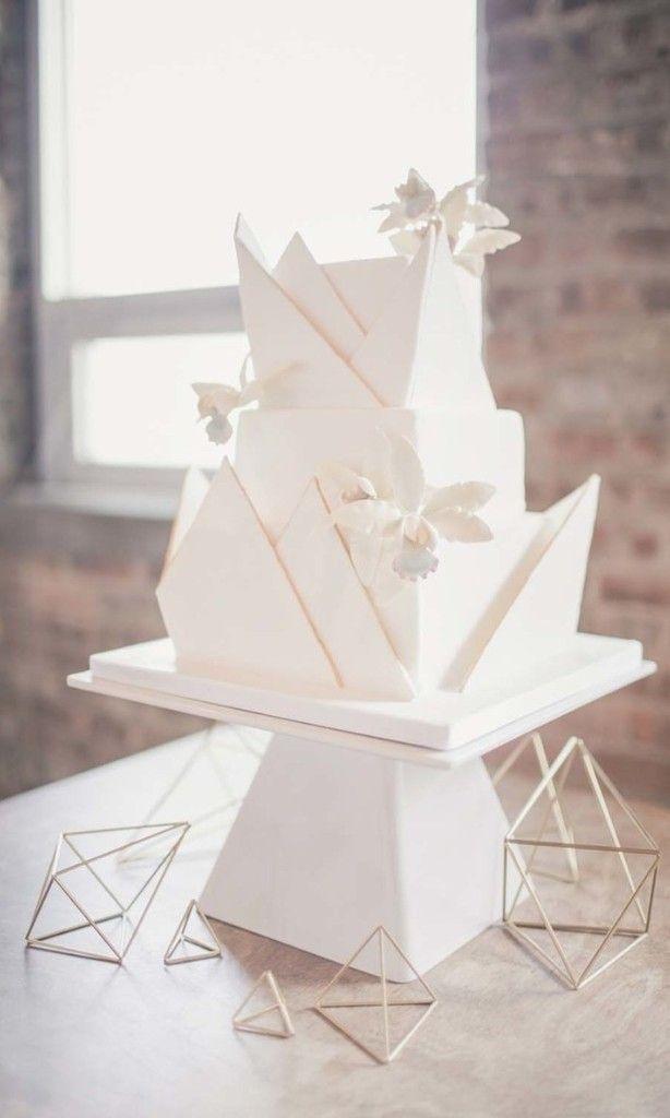 زفاف - 8 Square Wedding Cakes Perfect For A Modern Couple