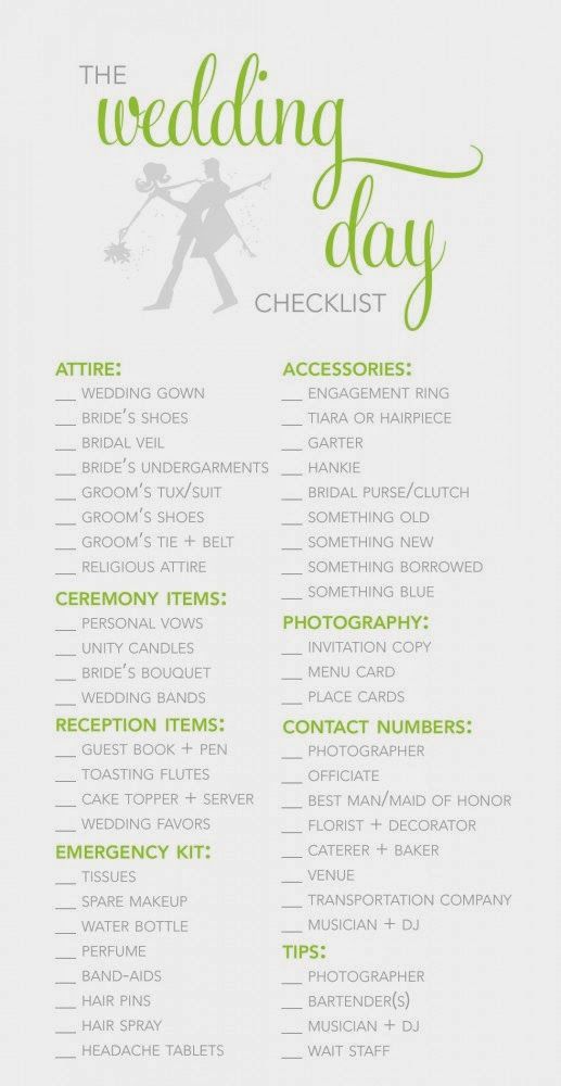 Hochzeit - Checklist