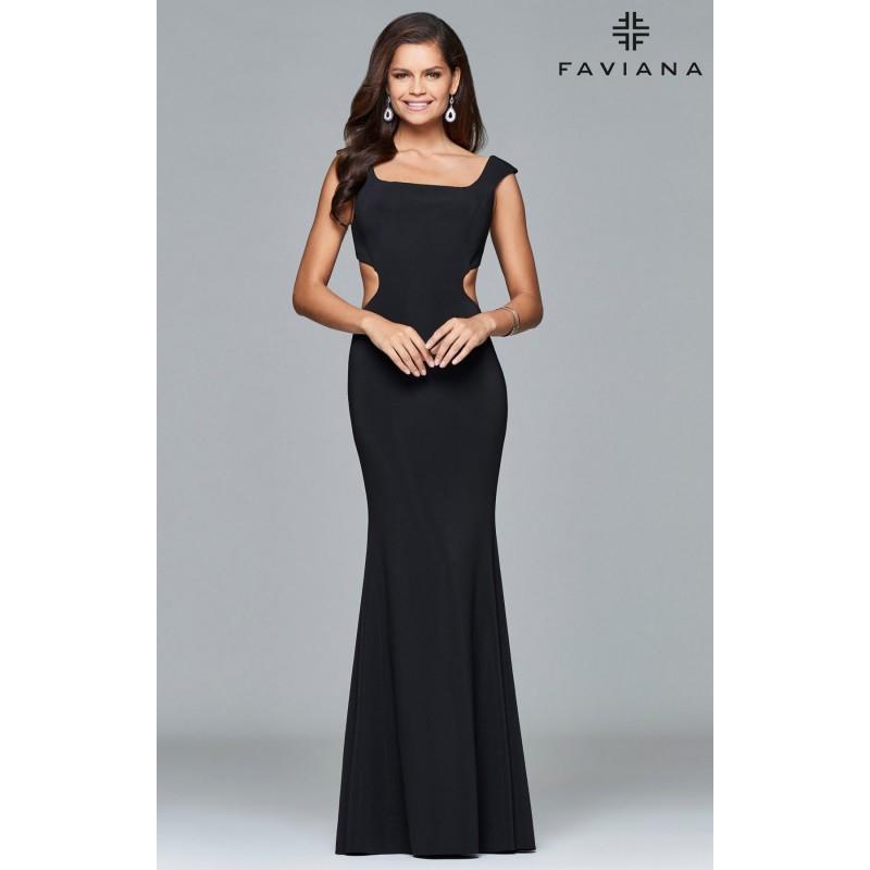 Свадьба - Black Faviana 7988 - Customize Your Prom Dress