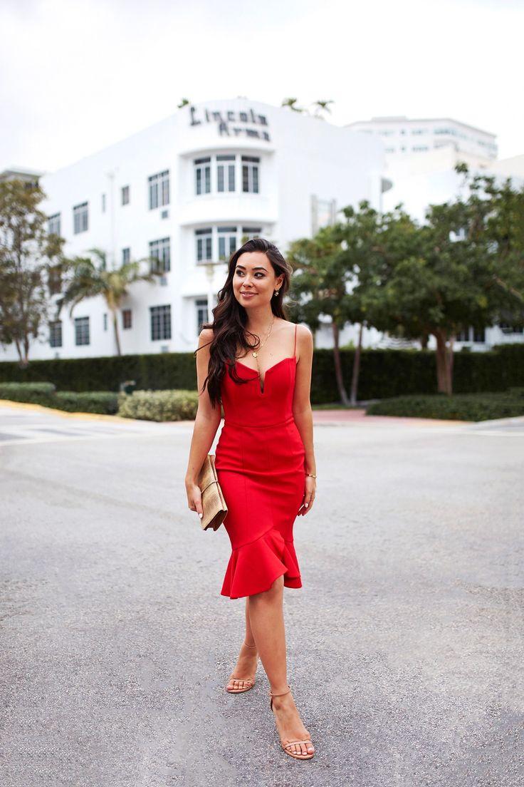 زفاف - Little Red Nicholas Dress In Miami
