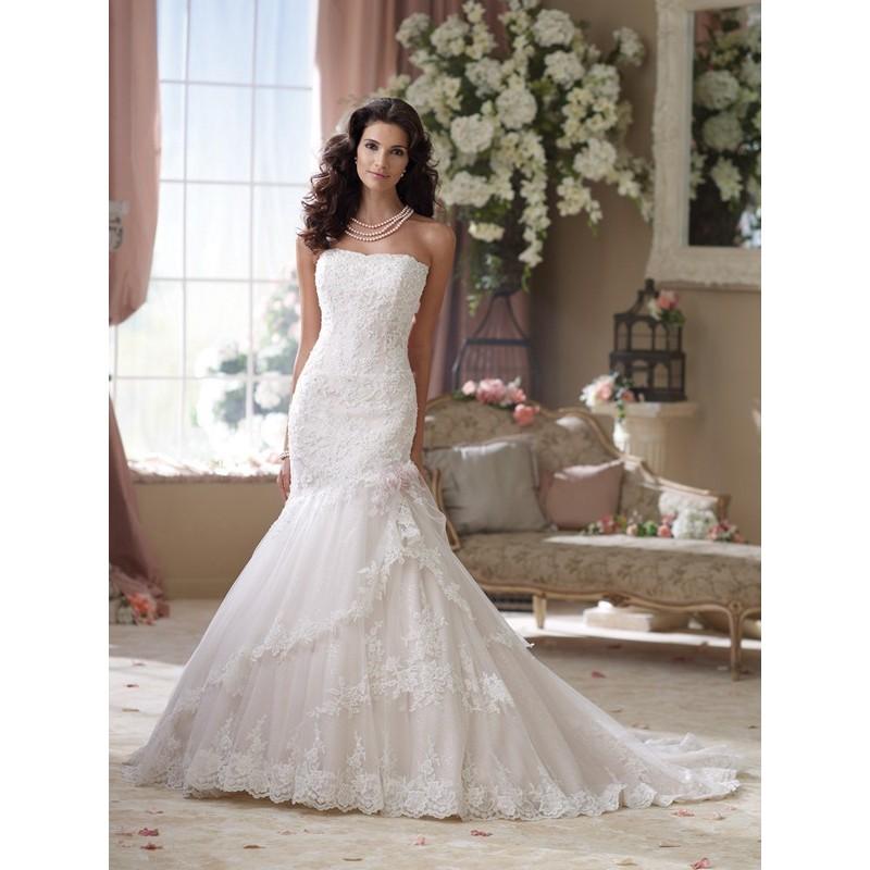 زفاف - David Tutera 114291 Rosamund Wedding Dress - Wedding Mermaid David Tutera Long Strapless Dress - 2018 New Wedding Dresses