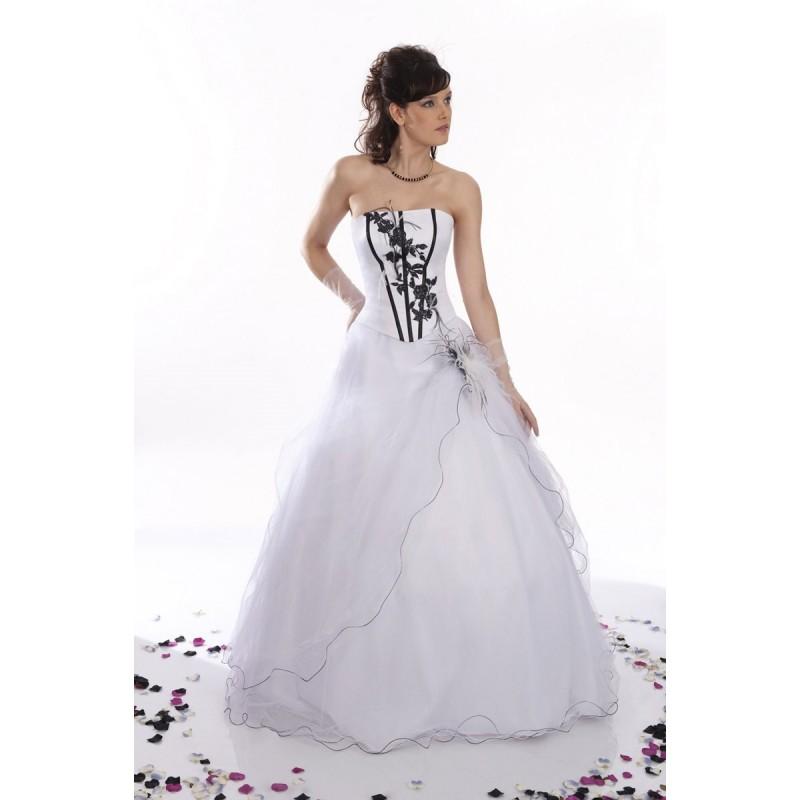 Wedding - Pia Benelli, Rock blanc et noir - Superbes robes de mariée pas cher 
