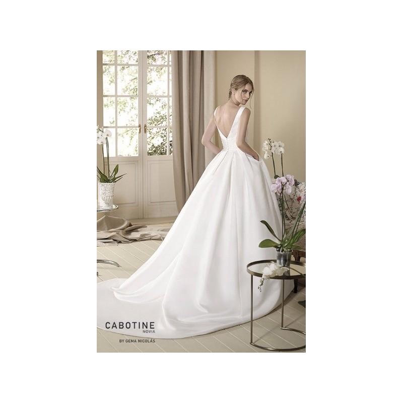 Wedding - Vestido de novia de Cabotine Modelo Acedera espalda - 2017 Evasé Barco Vestido - Tienda nupcial con estilo del cordón