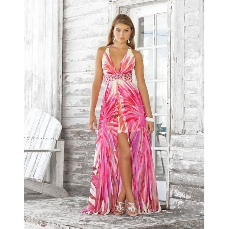 زفاف - Blush 9389 Prom Dress - Cocktail V Neck Blush Prom A Line Dress - 2018 New Wedding Dresses