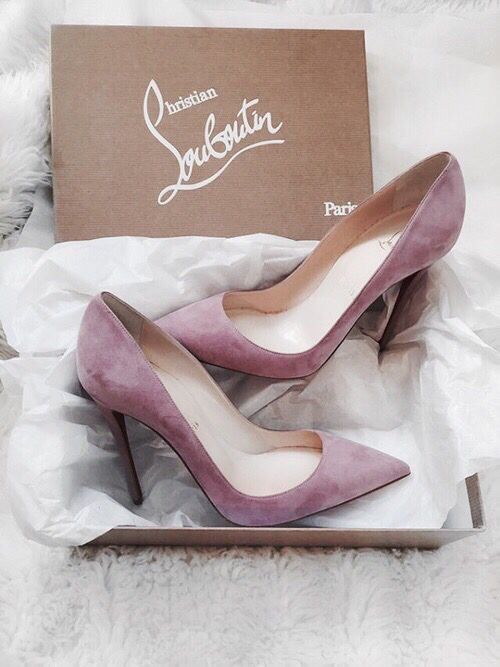 Wedding - Currently Coveting: Purple Suede So Kate Pumps