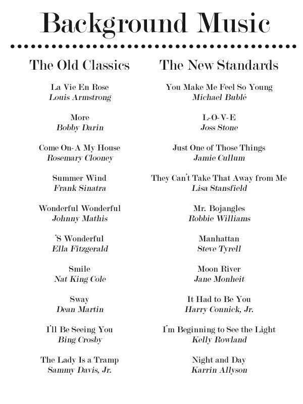 Hochzeit - 20 More Jazz Standards For Your Dinner Party Playlist