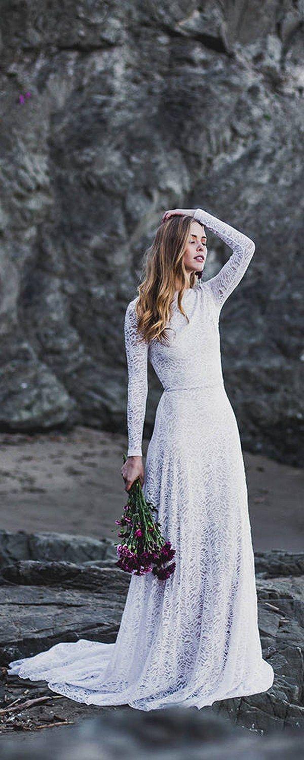زفاف - Top 10 Long Sleeves Wedding Dresses From Etsy