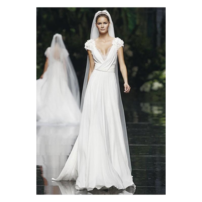 Hochzeit - Vestido de novia de Pronovias Modelo Louisse - Tienda nupcial con estilo del cordón