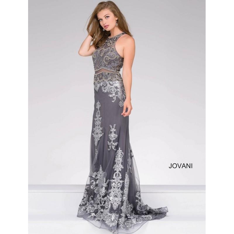 زفاف - Jovani 48638 Prom Dress - Jewel Long 2 PC, Fitted Prom Jovani Dress - 2018 New Wedding Dresses