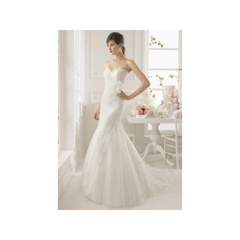 Mariage - Vestido de novia de Aire Barcelona Modelo Amapola - 2015 Evasé Palabra de honor Vestido - Tienda nupcial con estilo del cordón