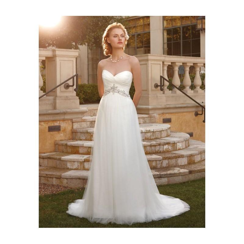 Mariage - Casablanca Bridal 2041 Slim A Line Wedding Dress - Crazy Sale Bridal Dresses