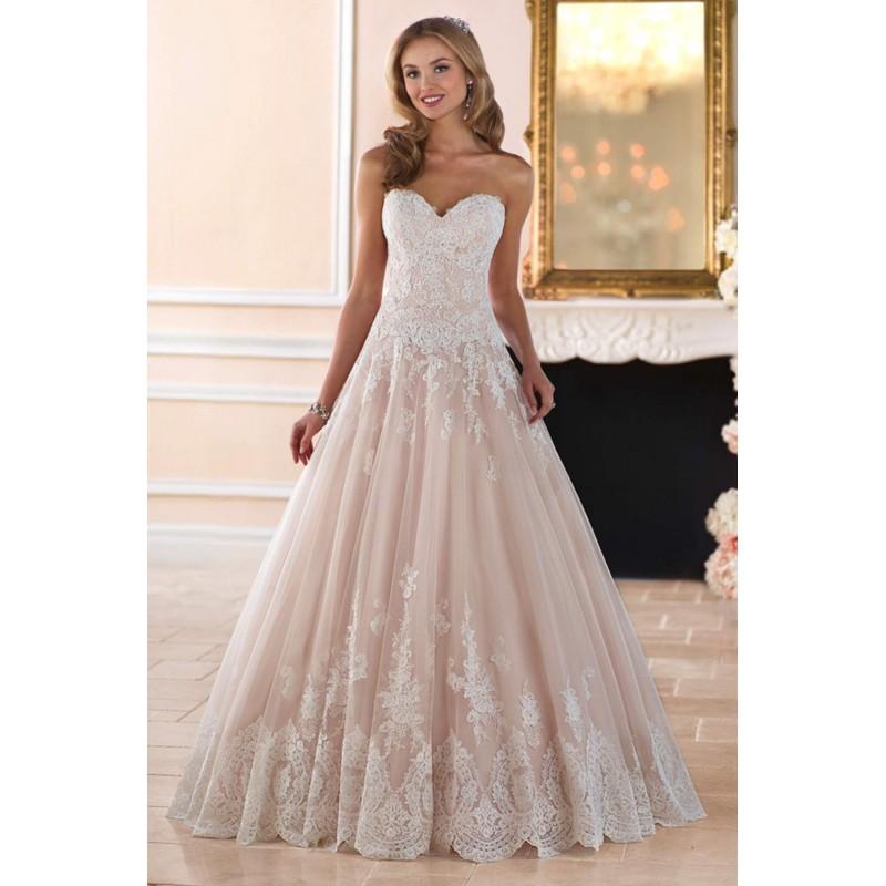 Mariage - Stella York Style 6385 by Stella York - Ivory  White Lace  Tulle Floor Sweetheart  Strapless Ballgown Wedding Dresses - Bridesmaid Dress Online Shop