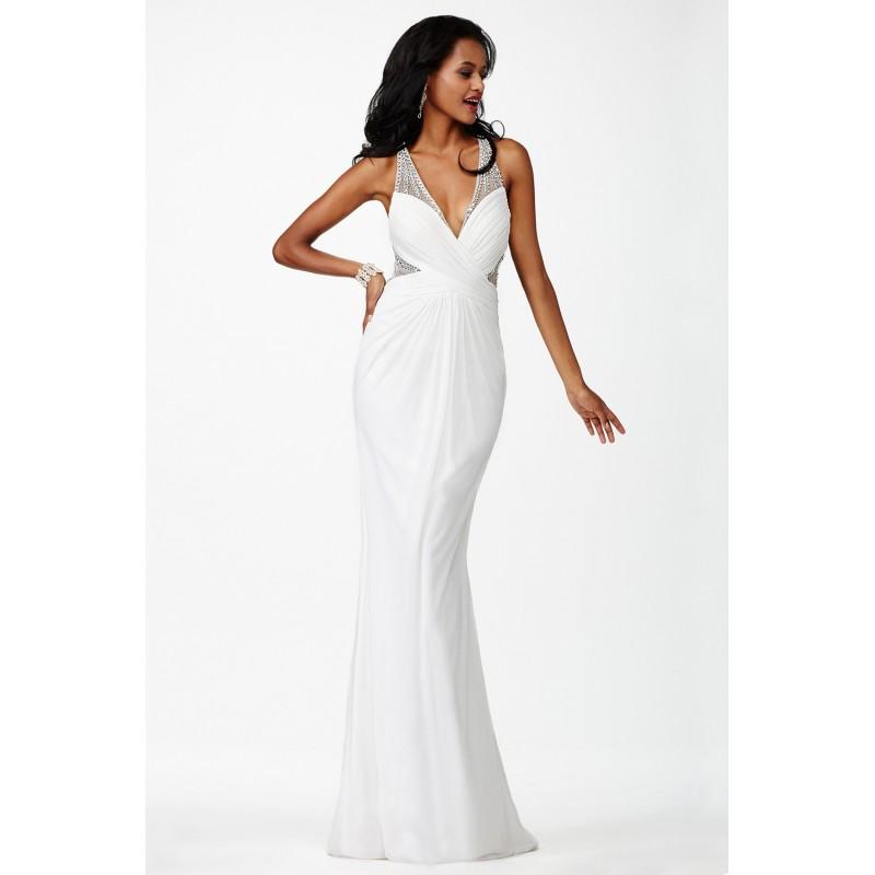 Hochzeit - Jovani Plunging Neckline Gown JVN27558 -  Designer Wedding Dresses