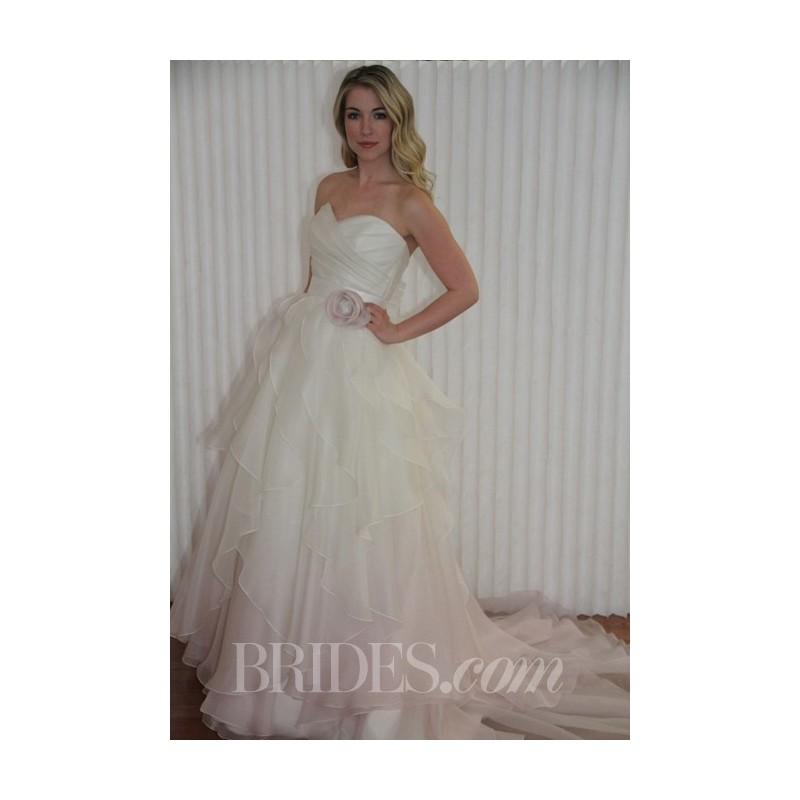 زفاف - Modern Trousseau - Spring 2014 - Laurel Strapless A-Line Wedding Dress with Ruffled Skirt - Stunning Cheap Wedding Dresses