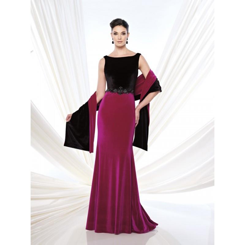 Mariage - Montage - Bateau Neck Sleeveless Gown 215922 - Designer Party Dress & Formal Gown