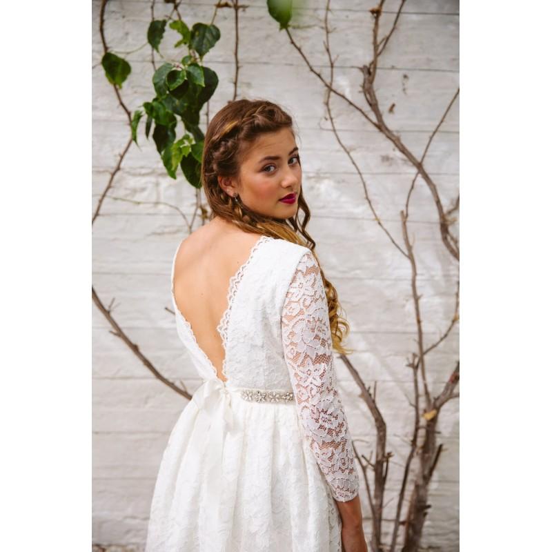 Hochzeit - AUDREY.  Luna Bride Wedding Dress. Bespoke. Organic. Lace. - Hand-made Beautiful Dresses