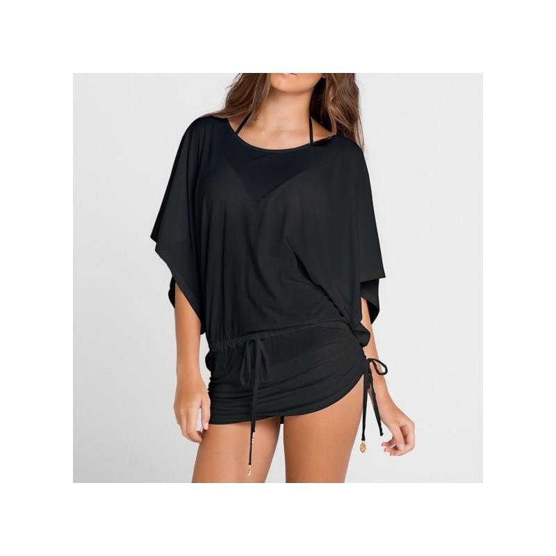 Mariage - Luli Fama - Cosita Buena Cover Ups South Beach Dress in Black (L177968) - Designer Party Dress & Formal Gown