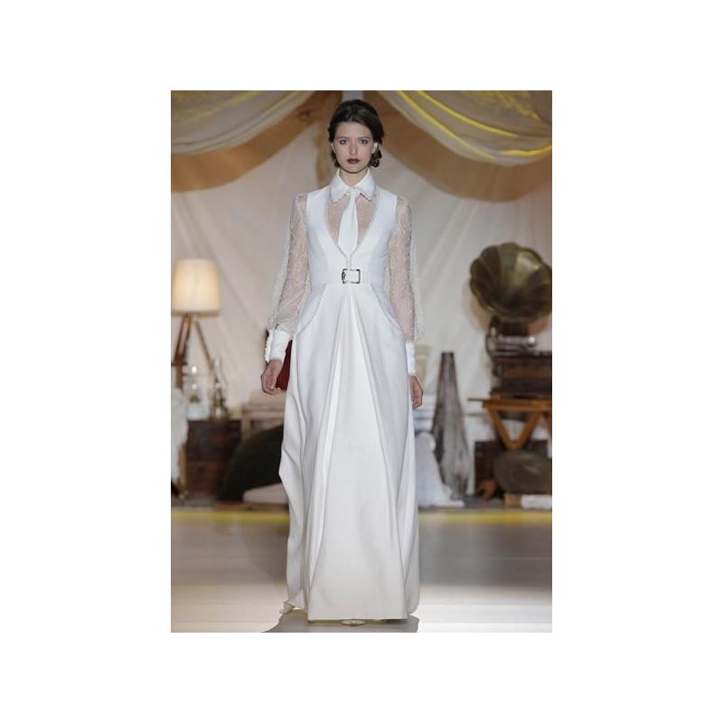 زفاف - Vestido de novia de Inmaculada Garcia Modelo Atabong - 2014 Imperio Con mangas Vestido - Tienda nupcial con estilo del cordón