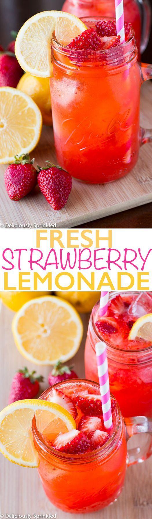 Hochzeit - Fresh Strawberry Lemonade