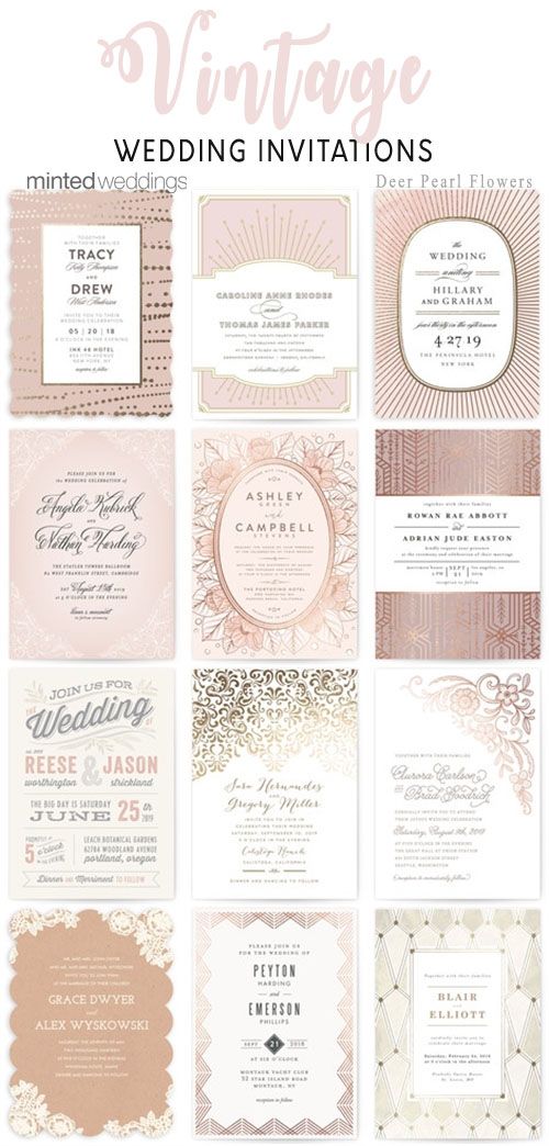 Wedding - 8 Styles Of Our Favorite Wedding Invitations By Minted