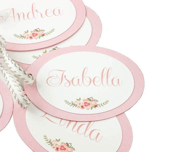 Mariage - SET Of Bridesmaid Will You Be My Bridesmaid Tag Customizable Gift Tags Birthday Tags In Pink