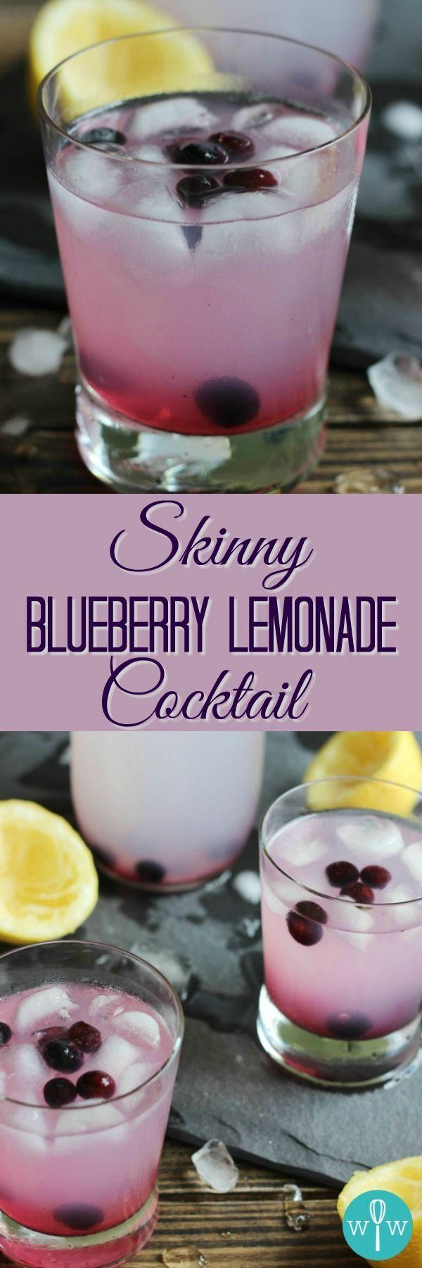 زفاف - "Skinny" Blueberry Lemonade Cocktail