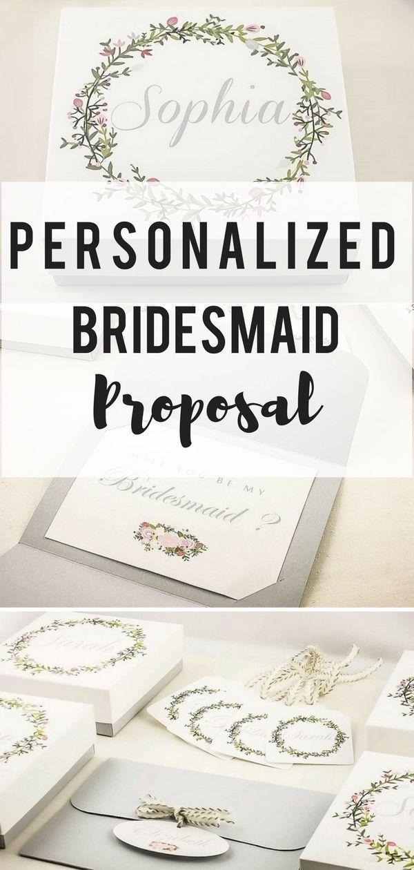 Hochzeit - Bridesmaid Gifts Will You Be My