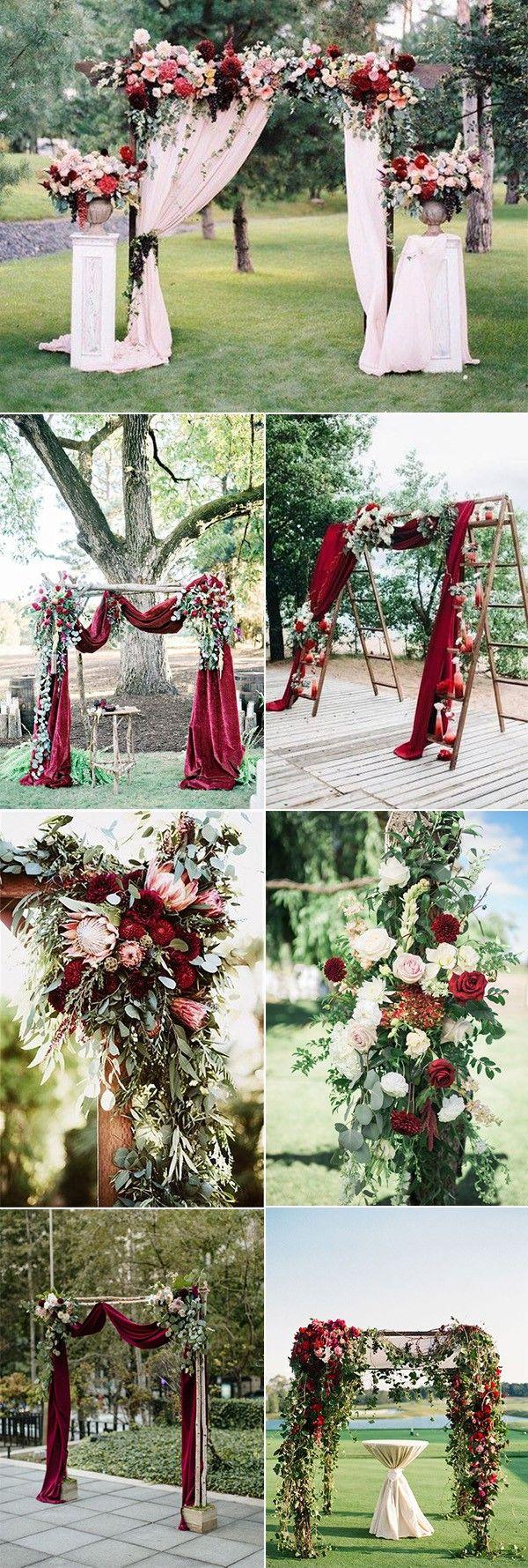 Mariage - 42 Brilliant Burgundy Wedding Ideas For Fall And Winter