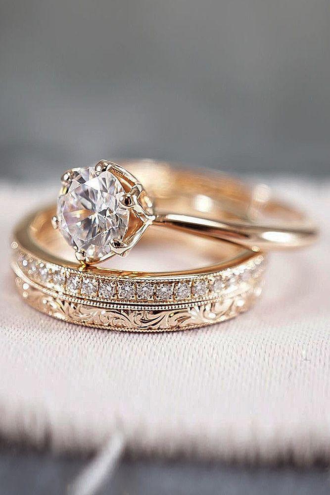 Mariage - 30 Rose Gold Wedding Rings You'll Fall In Love