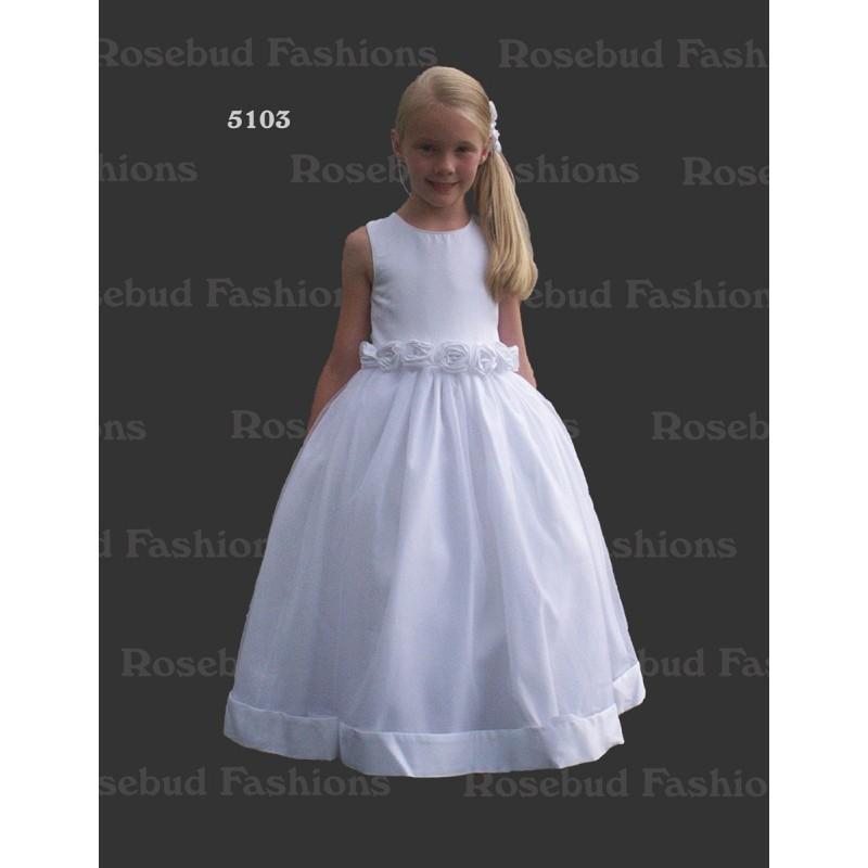 Wedding - Rosebud Fashions Flower Girl 5103 Rosebud Fashions - Rich Your Wedding Day